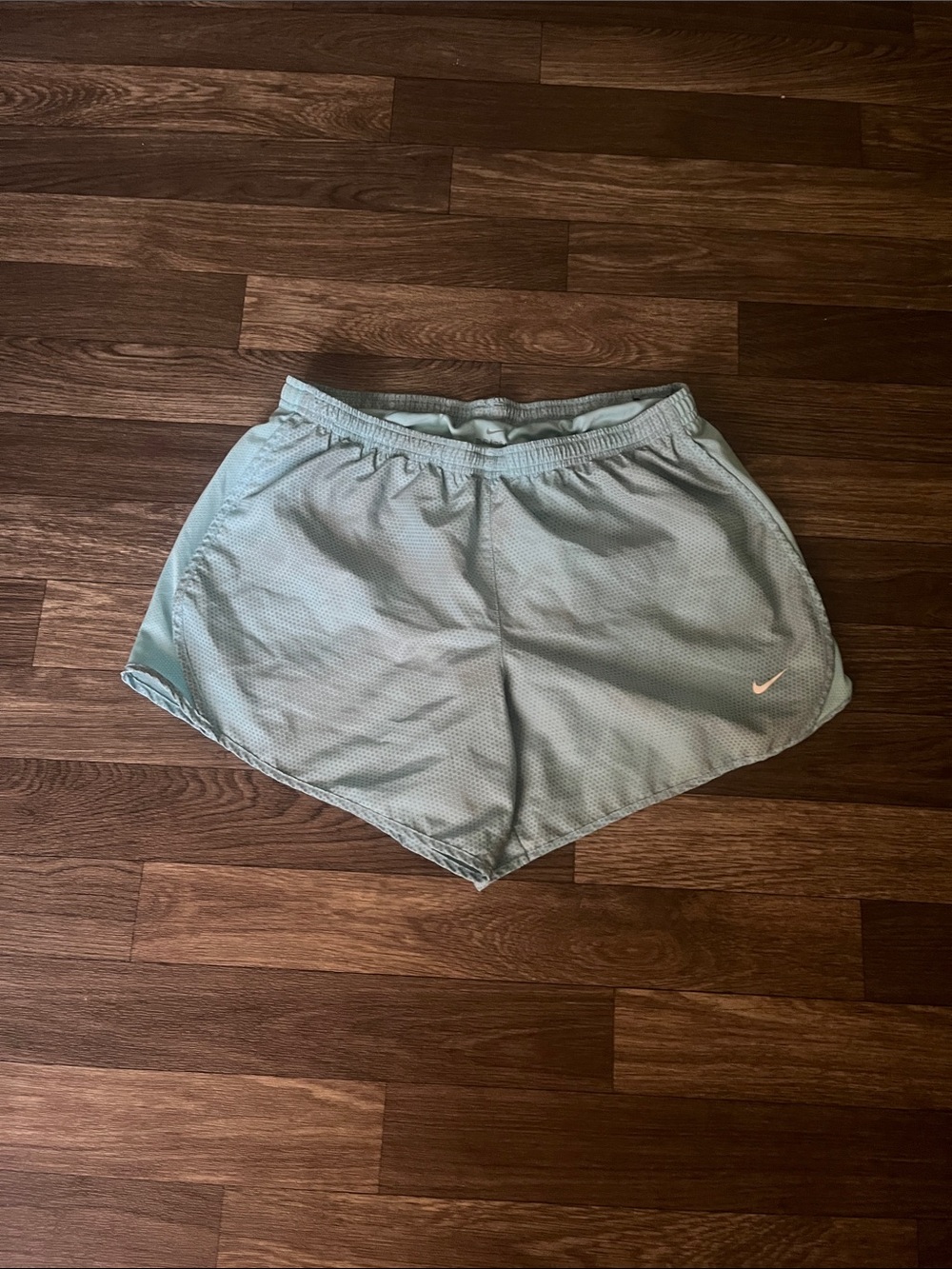 Nike Women's Aqua Blue Athletic Running Shorts